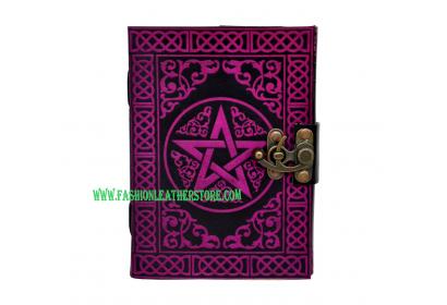 Celtic shadow pentagram Leather Journal Blank Diary Notebook 100% Eco friendly Wholesaler India